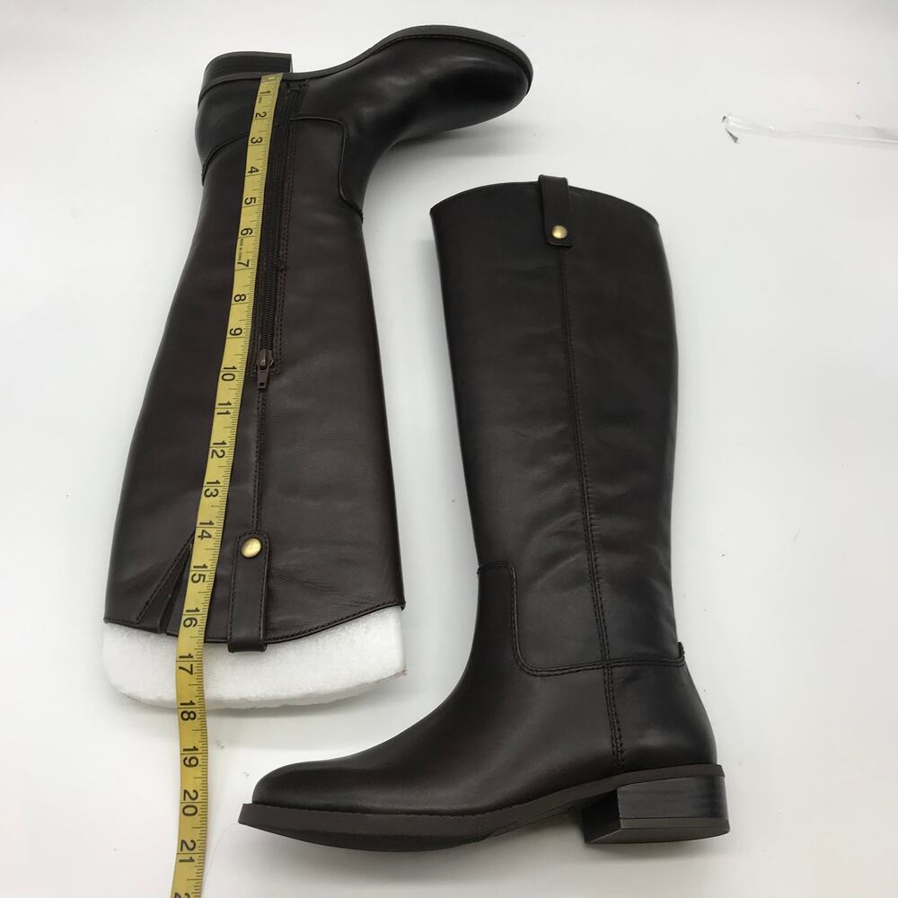 Inc International Concepts Womens Fawne Boots Brown Leather Knee High Zip 6.5 M - Picture 5 of 8